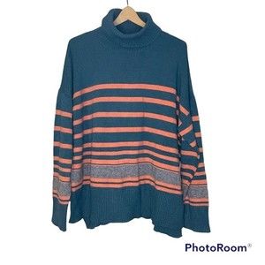 Lovetrend NY Stripe Turtleneck Sweater - XL